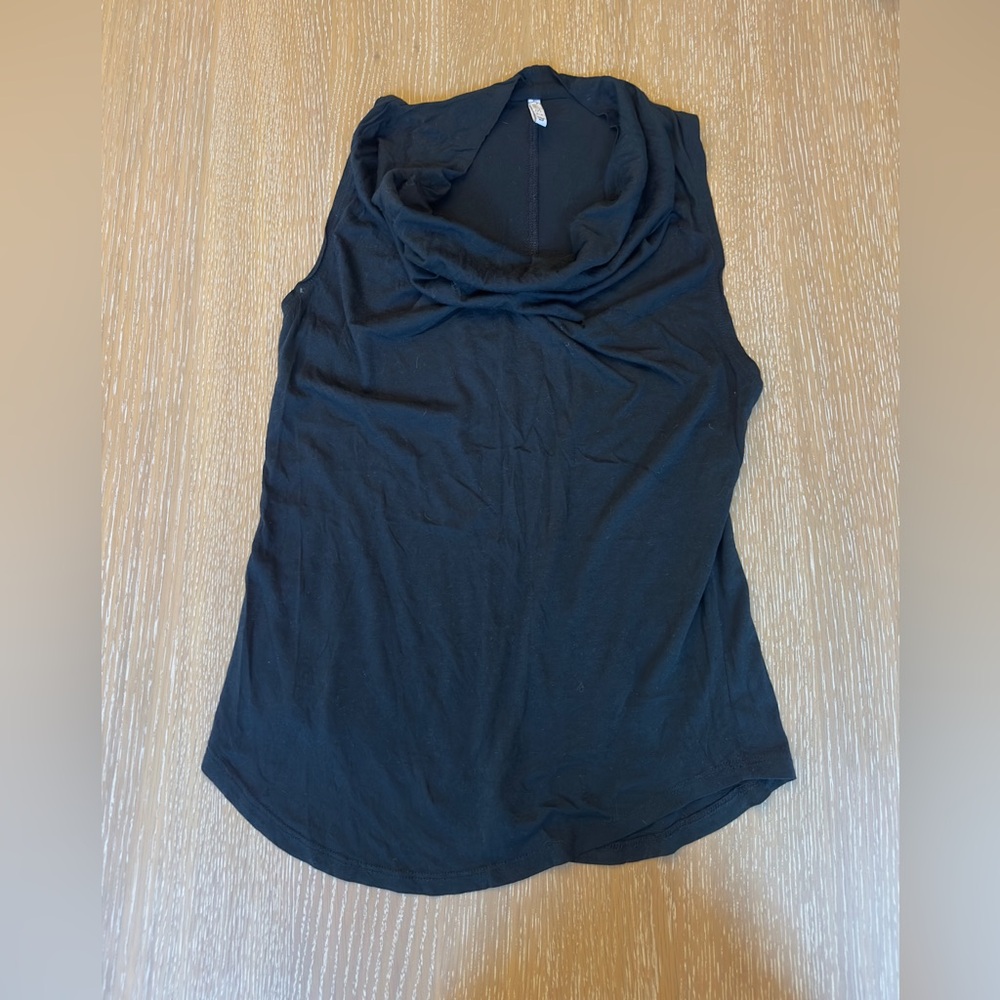 Z Supply Black Cowl Neck Tank Top